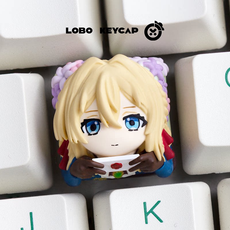 Keycap Artisan Anime - Lobo Keycap Violet Evergarden Cute Kawaii