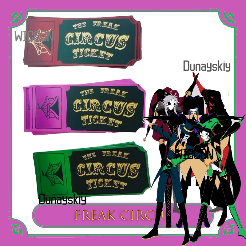 Anime Merchandise Europe - Freak Circus Ticket Card Red Green
