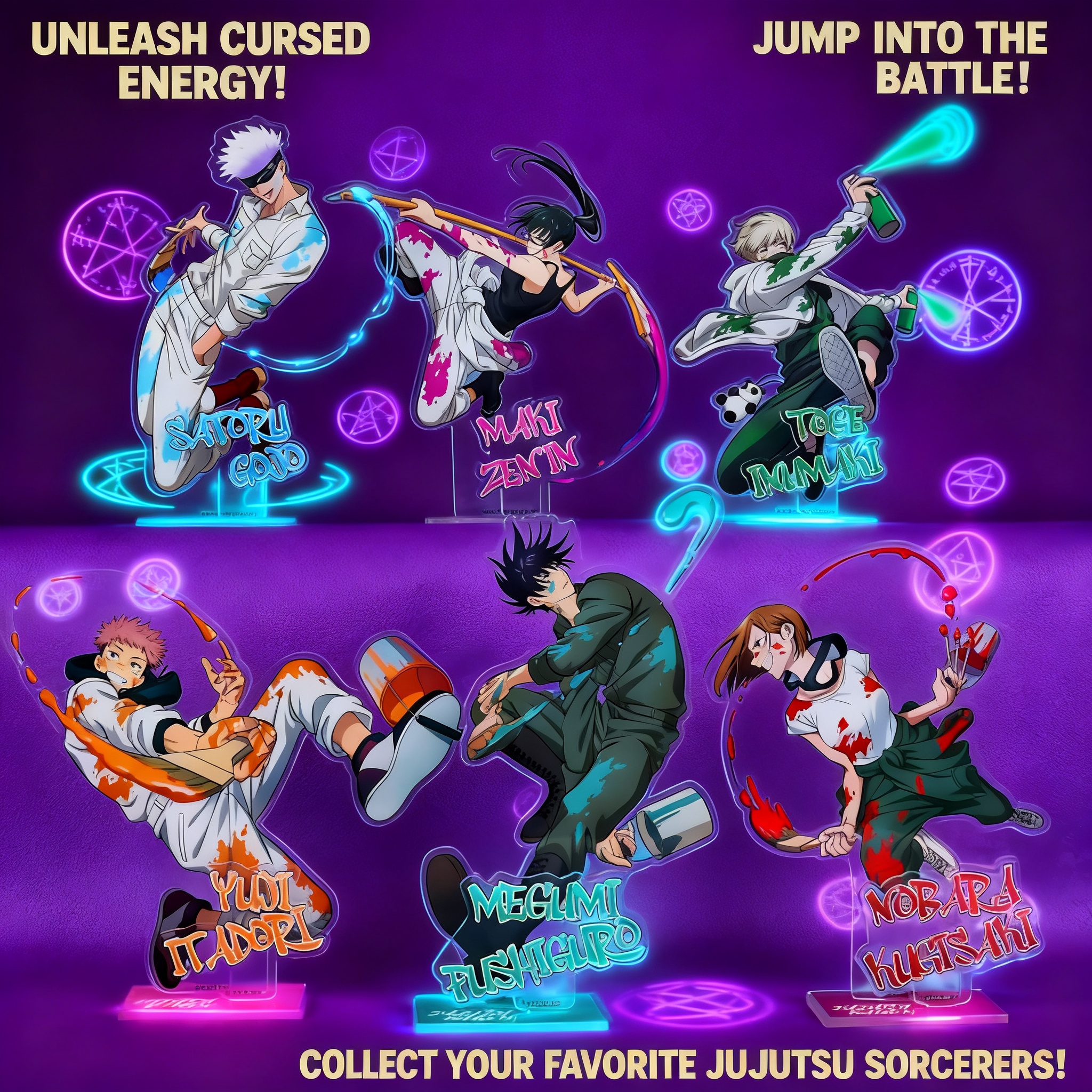 Anime Jujutsu Kaisen Merchandise - Official Jujutsu Kaisen Graffiti Acrylic Standee