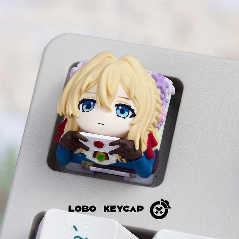 Lobo Keycap Violet Evergarden  - Keycap Artisan Anime ulasan dan harga