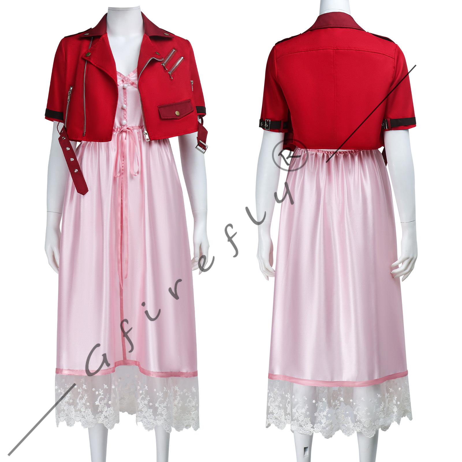 Game Final Fantasy VII Aerith  - Cosplay Wig Colored ulasan dan harga