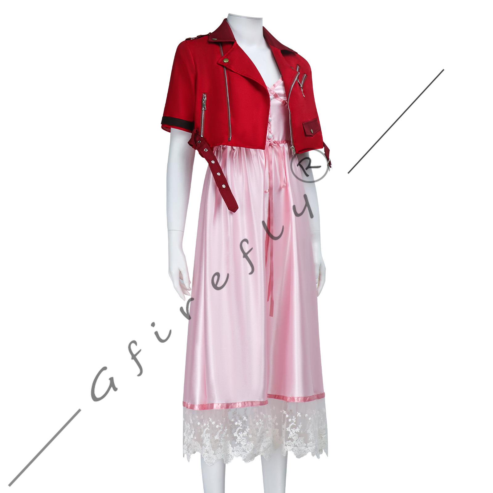 Game Final Fantasy VII Aerith  - Cosplay Wig Colored ulasan dan harga
