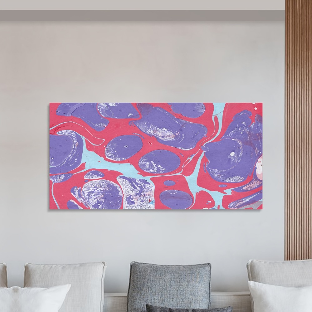 Abstract liquid painted oil mu - Art Print Framed ulasan dan harga