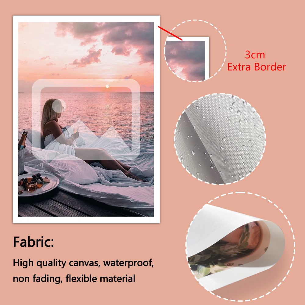 1 customized photo canvas, opt - Art Print Framed ulasan dan harga