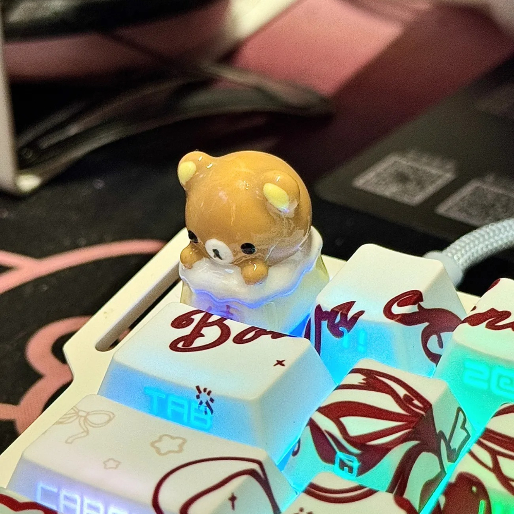 Kawaii Rilakkuma Keycaps Relax - Keycap Artisan Anime ulasan dan harga