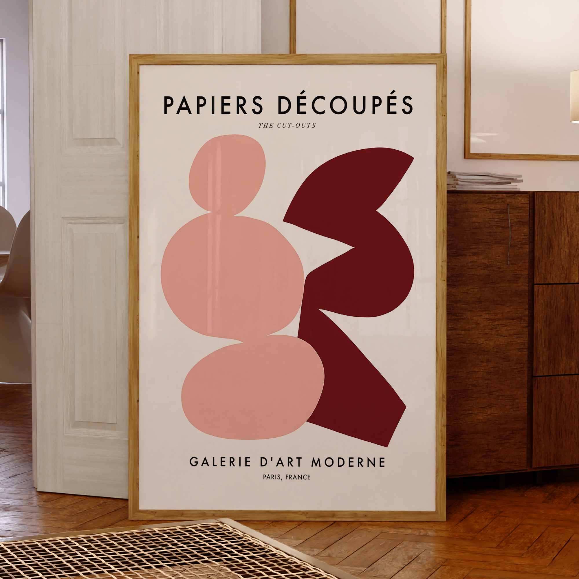 Modern Papiers Decoupes - Gale - Art Print Framed ulasan dan harga