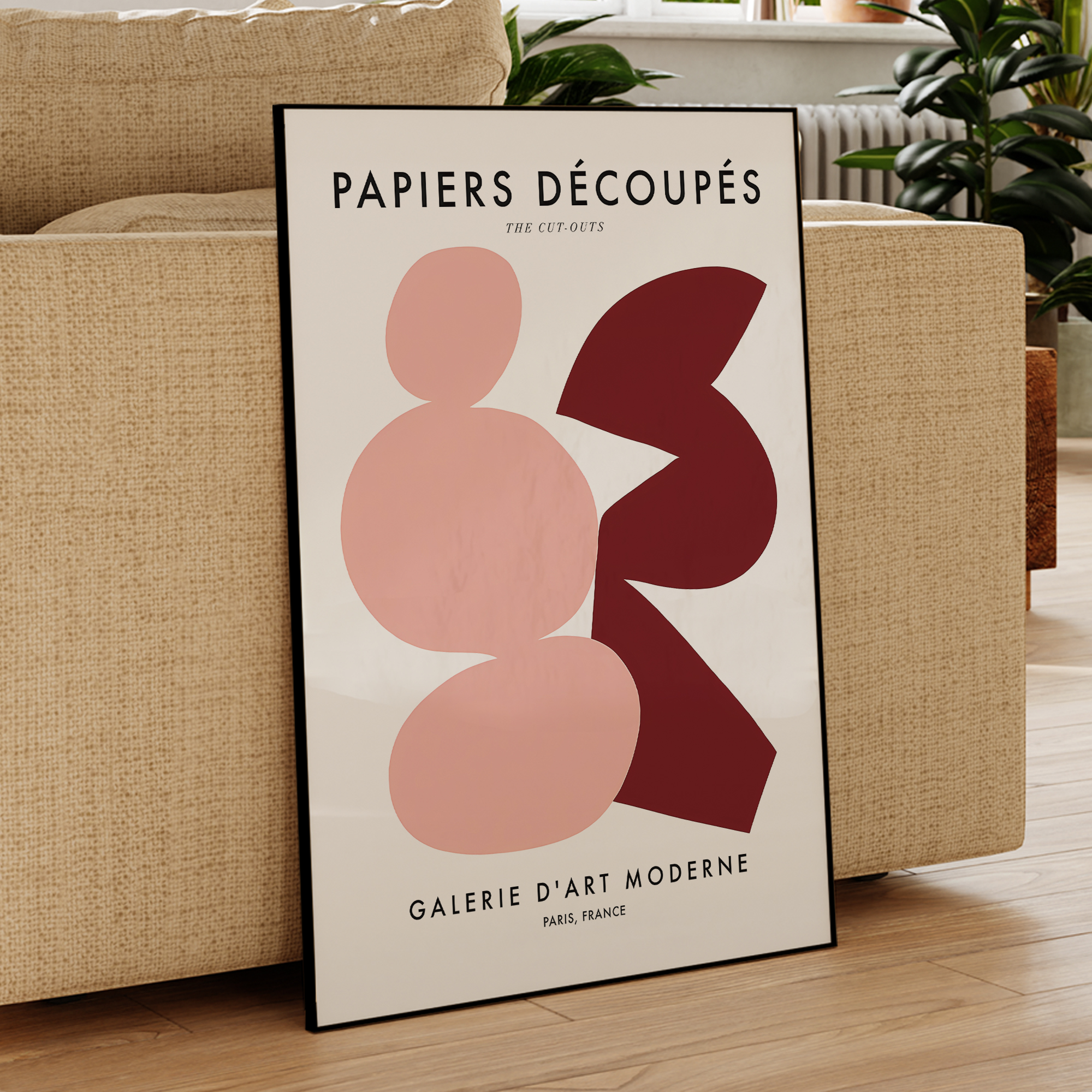 Modern Papiers Decoupes - Gale - Art Print Framed ulasan dan harga