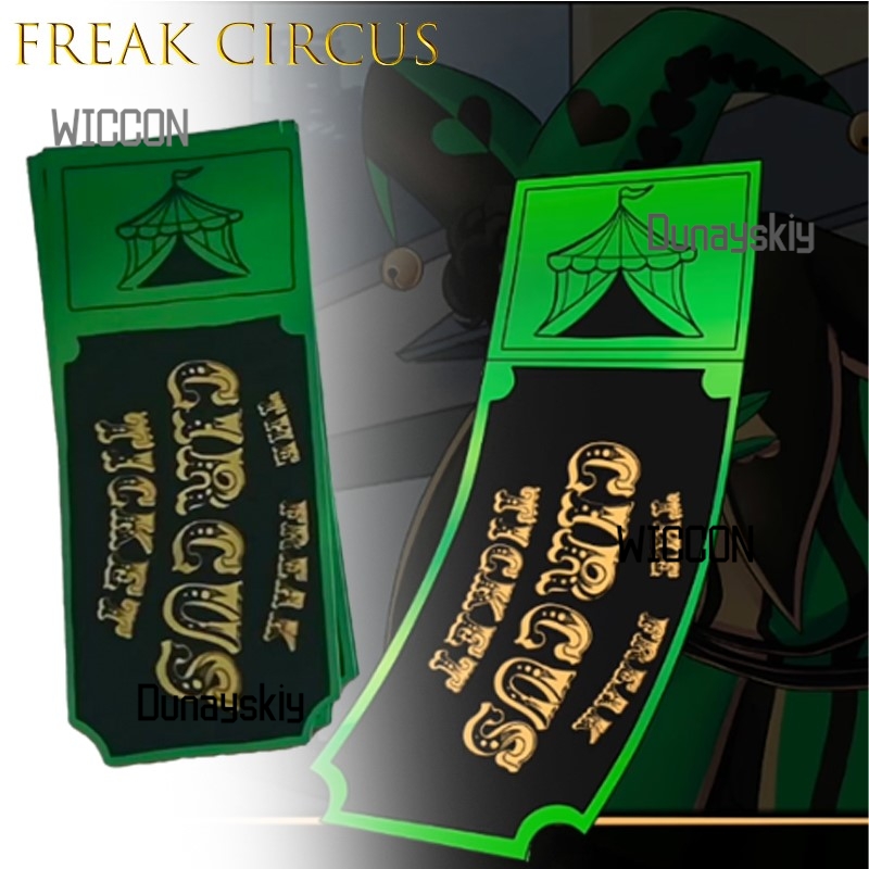 Freak Circus Ticket Card Red G - Anime Merchandise Europe ulasan dan harga
