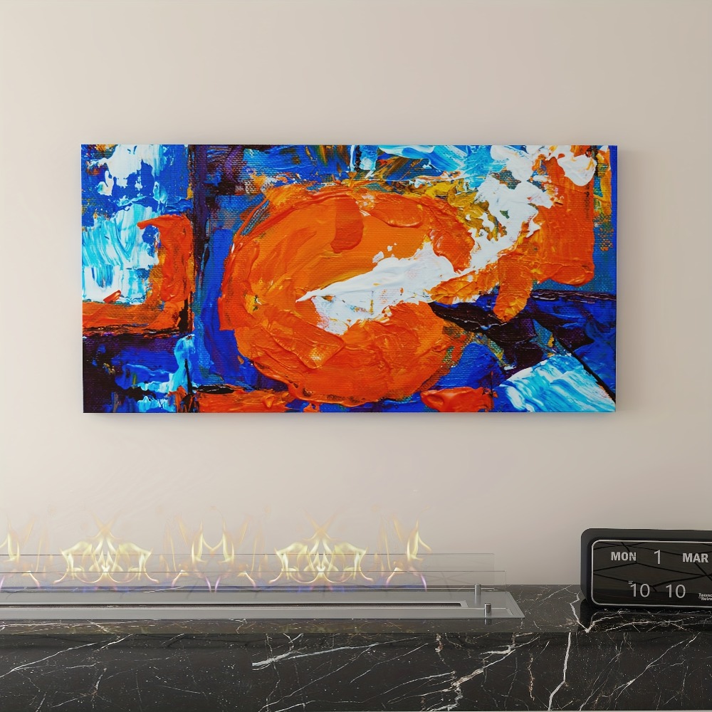 Abstract sun pattern canvas pr - Art Print Framed ulasan dan harga