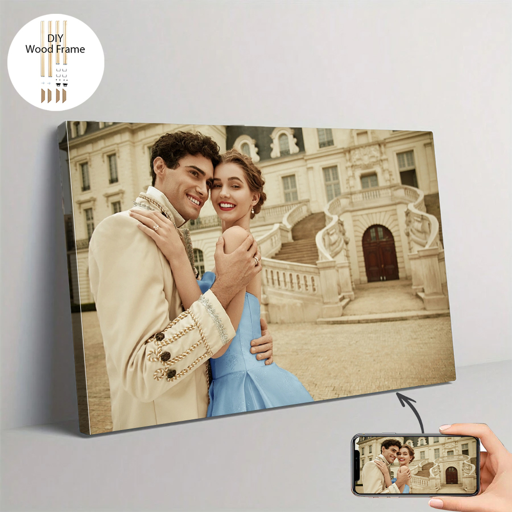 1 pc Custom Photo with DIY fra - Art Print Framed ulasan dan harga