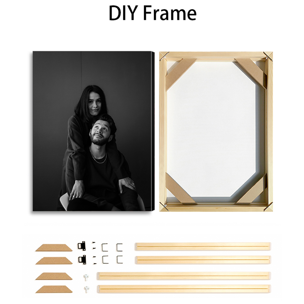 1 pc Custom Photo with DIY fra - Art Print Framed ulasan dan harga