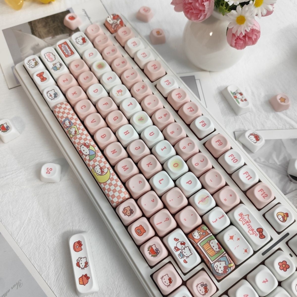 Anime Sanrio Hello Kitty Keyca - Keycap Artisan Anime ulasan dan harga