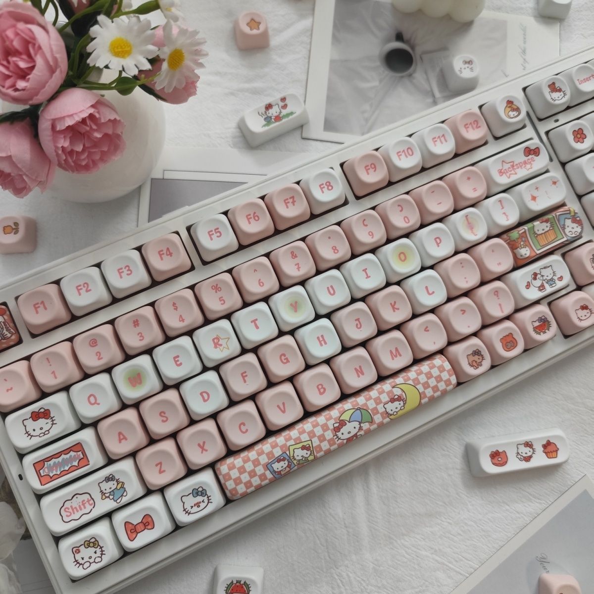 Anime Sanrio Hello Kitty Keyca - Keycap Artisan Anime ulasan dan harga
