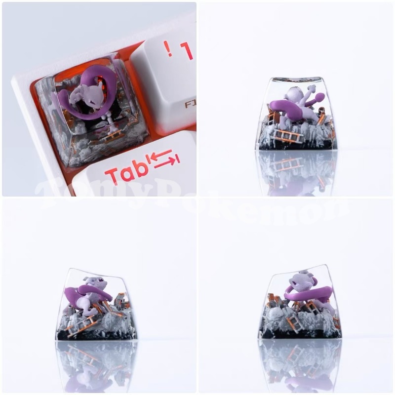 Pokemon Keycaps Mewtwo Umbreon - Keycap Artisan Anime ulasan dan harga