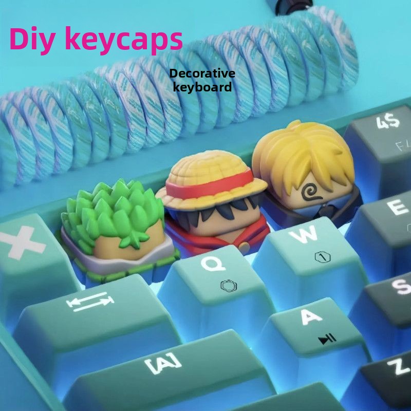 One Piece Anime Periphery Monk - Keycap Artisan Anime ulasan dan harga