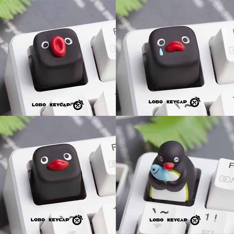 Cute Pingu Anime Series Pengui - Keycap Artisan Anime ulasan dan harga