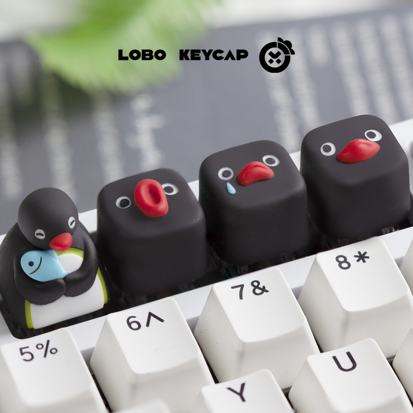 Cute Pingu Anime Series Pengui - Keycap Artisan Anime ulasan dan harga