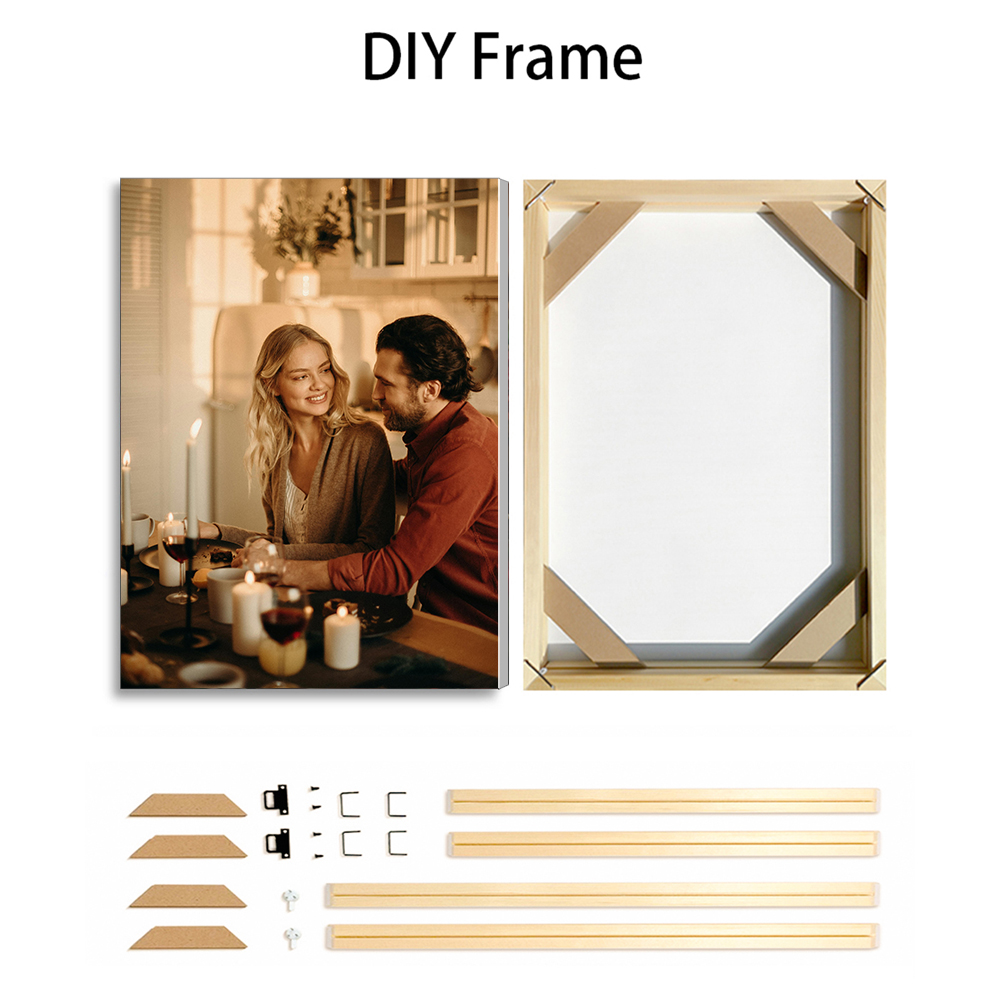1 Pc Custom Photos with DIY Wo - Art Print Framed ulasan dan harga