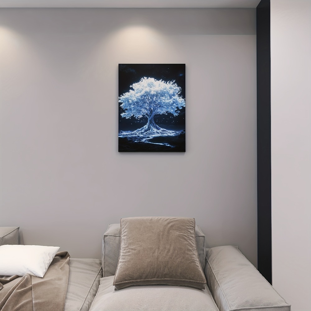 Tree of Life white canvas art  - Art Print Framed ulasan dan harga