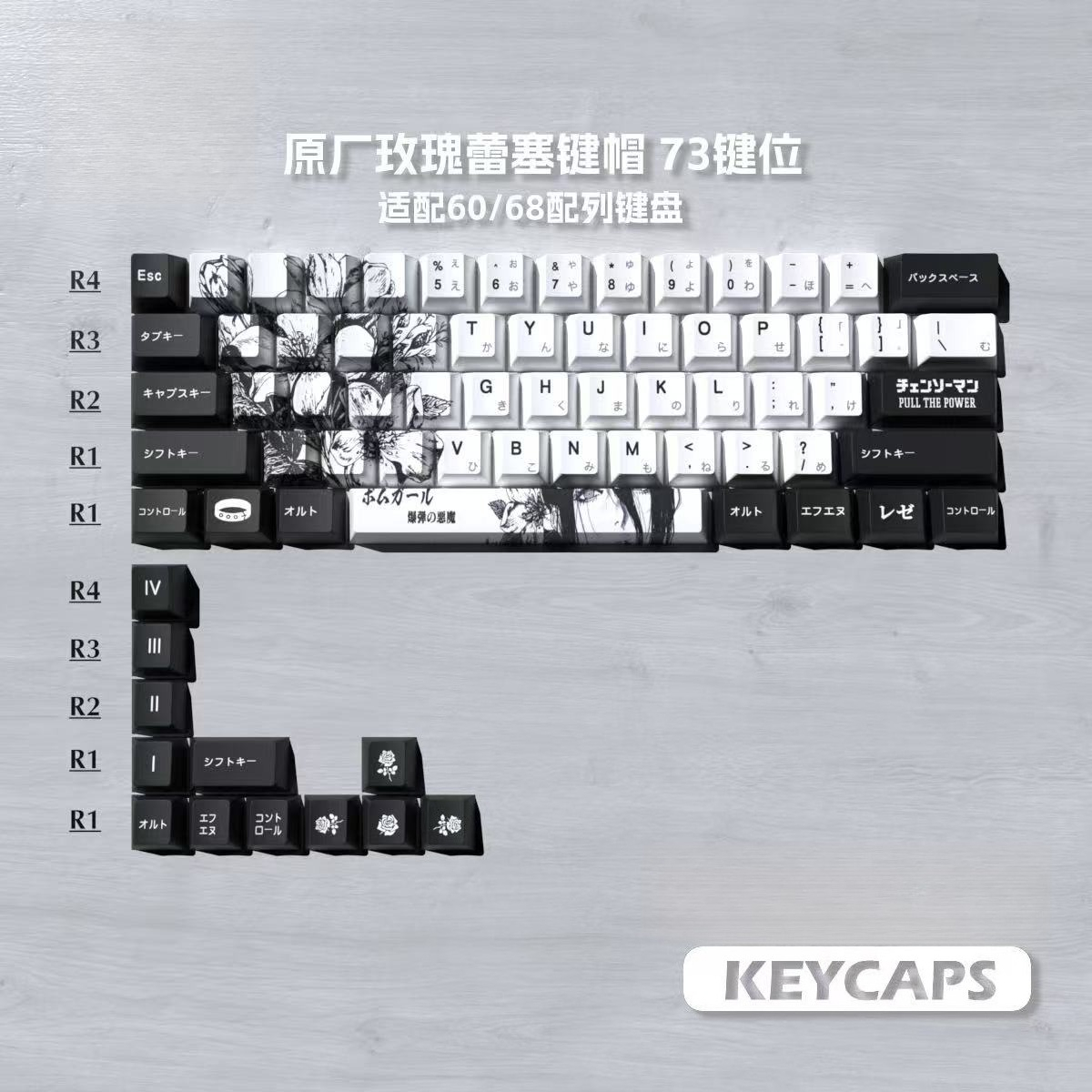 Reze Keycaps Chainsaw Man Them - Keycap Artisan Anime ulasan dan harga