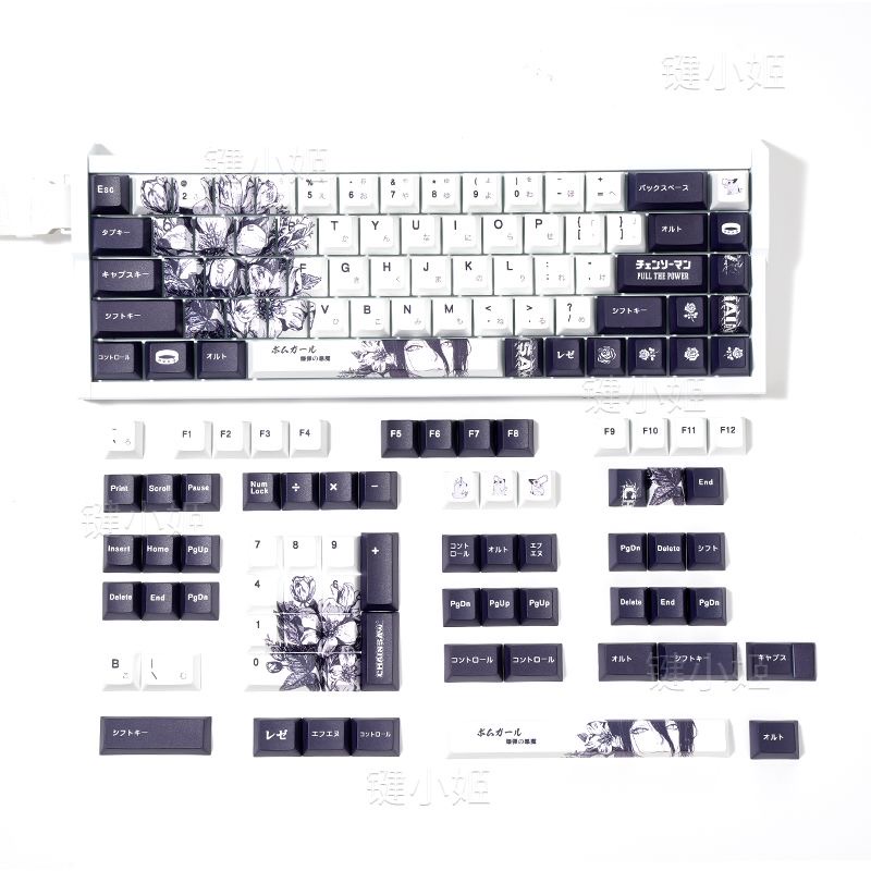 Reze Keycaps Chainsaw Man Them - Keycap Artisan Anime ulasan dan harga