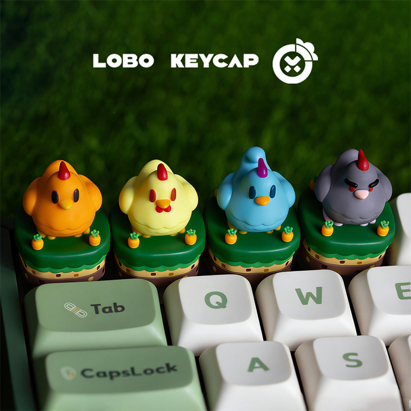 LOBO Stardew Valley Chicken Ar - Keycap Artisan Anime ulasan dan harga